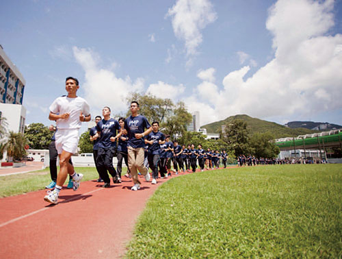 超過230名警隊學長計劃的學長和學員參與警隊學長計劃夏令營。